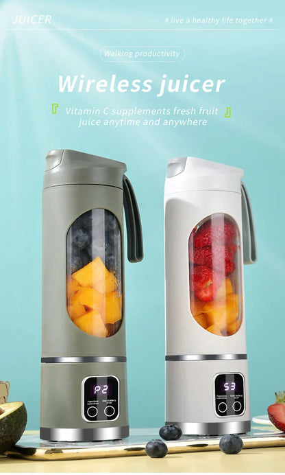 450ML Portable Juicer Cup USB Rechargeabl