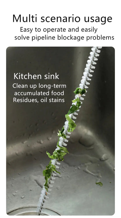 Pipe Dredging Brush Bathroom Hair Sewer