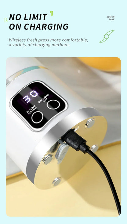 450ML Portable Juicer Cup USB Rechargeabl